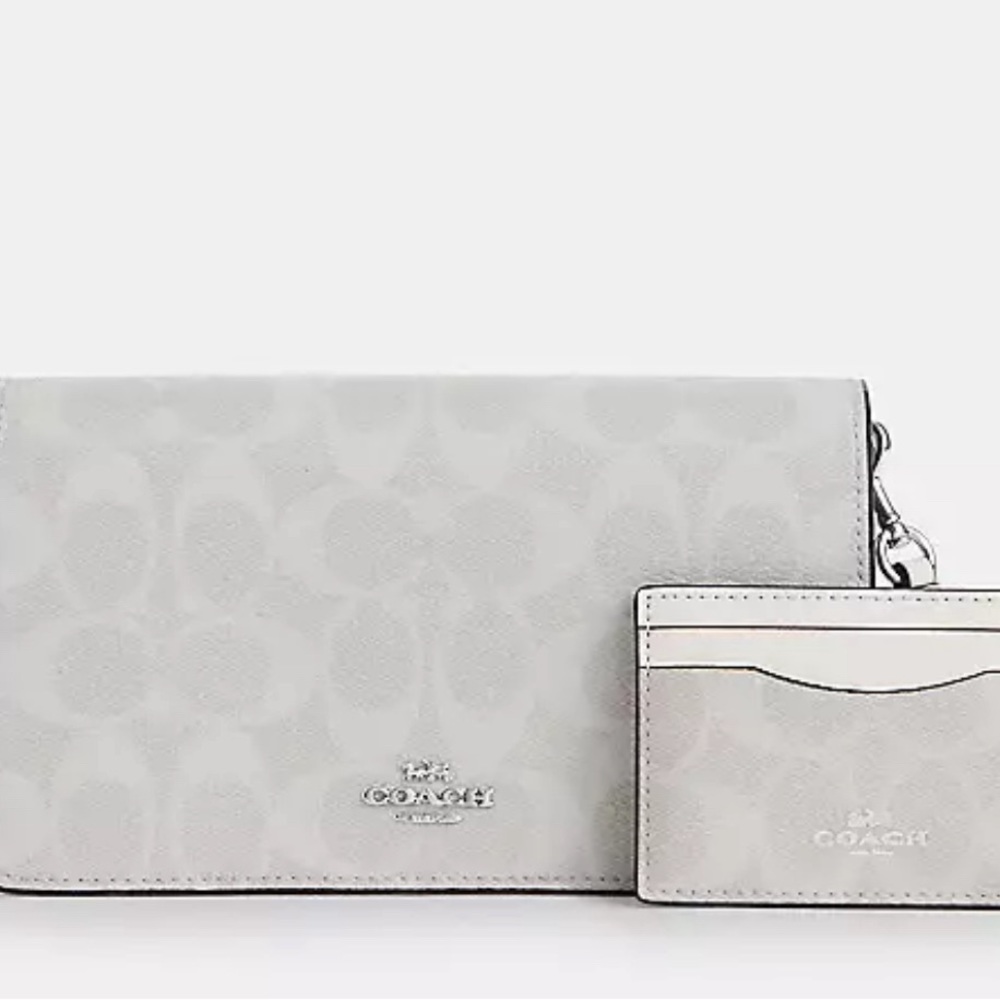 NWB Coach clutch crossbody with mini wallet